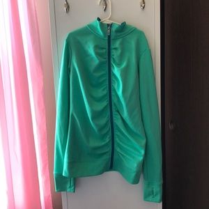 a champion zip up sweatshirt :)